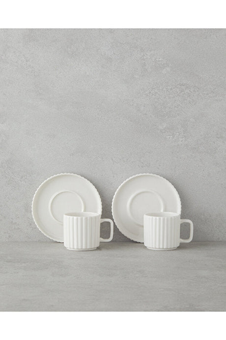 English Home Lunara Professional Porcelain Turkish Coffee Cup Set - 4 - Piece - TryAladdin