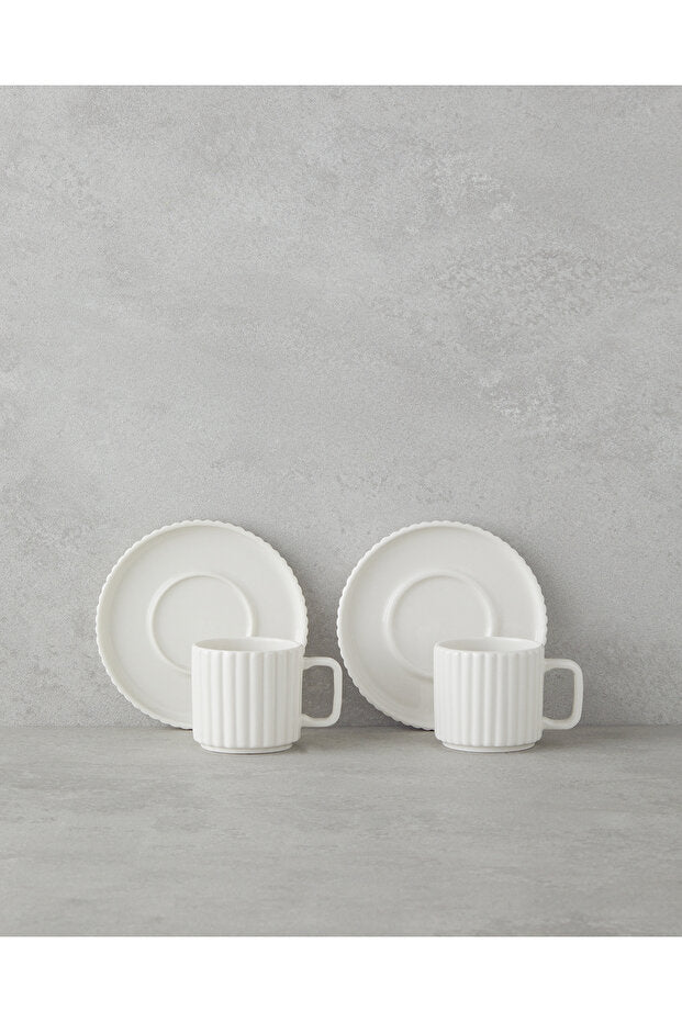 English Home Lunara Professional Porcelain Turkish Coffee Cup Set - 4 - Piece - TryAladdin