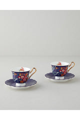 English Home Miranda Premium New Bone China Coffee Tea Cup Set - 4 Piece 220ml - TryAladdin