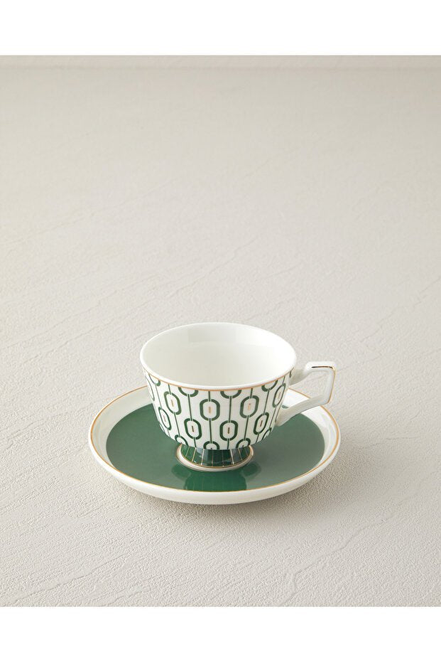 English Home Octavia Premium New Bone China Espresso Cup & Saucer Set - 4 Piece - TryAladdin