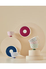 English Home Octavia Premium New Bone China Fuchsia Coffee Cup Set 4 Piece - 90ml - TryAladdin