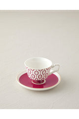 English Home Octavia Premium New Bone China Fuchsia Coffee Cup Set 4 Piece - 90ml - TryAladdin