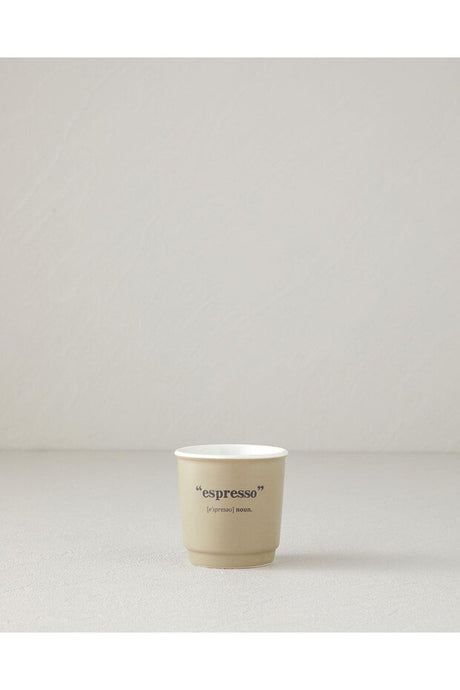 English Home Phoebe Premium New Bone China Espresso Cup Set - Coffee Green - 2 x 90ml - TryAladdin