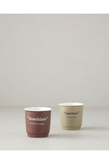 English Home Phoebe Premium New Bone China Espresso Cup Set - Coffee Green - 2 x 90ml - TryAladdin