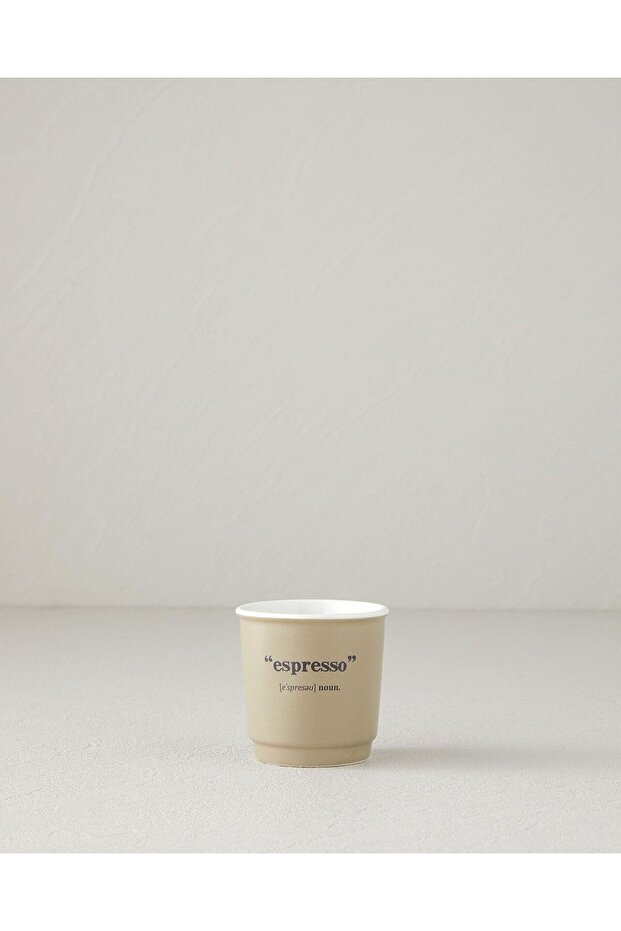 English Home Phoebe Premium New Bone China Espresso Cup Set - Coffee Green - 2 x 90ml - TryAladdin