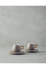 English Home Polka New Bone China Elegant Coffee Cup Set - 4 Piece - TryAladdin