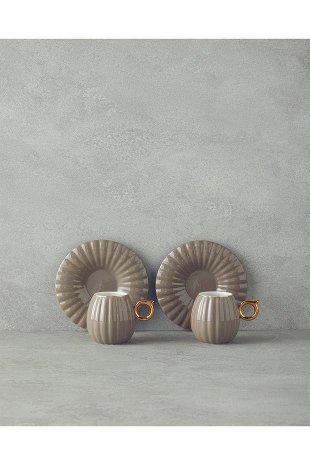 English Home Polka New Bone China Elegant Coffee Cup Set - 4 Piece - TryAladdin