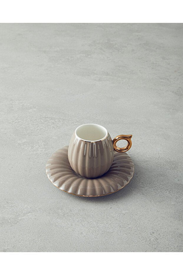 English Home Polka New Bone China Elegant Coffee Cup Set - 4 Piece - TryAladdin