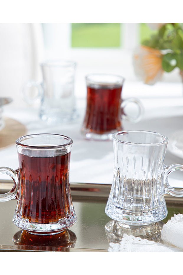 English Home Polly Authentic Turkish Tea Glass Set - 4 - Pack - TryAladdin
