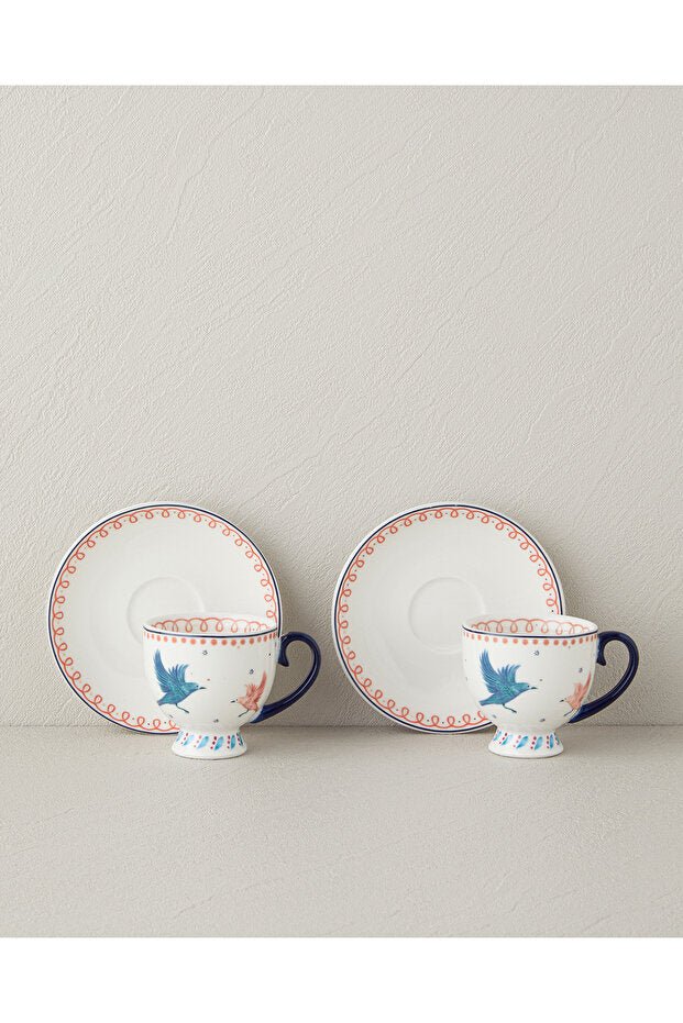 English Home Premium Carnaval Birds Turkish Coffee Cup Set - 100ml - TryAladdin