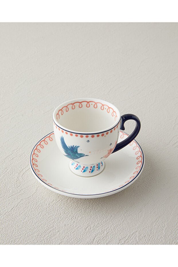 English Home Premium Carnaval Birds Turkish Coffee Cup Set - 100ml - TryAladdin