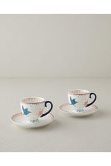 English Home Premium Carnaval Birds Turkish Coffee Cup Set - 100ml - TryAladdin