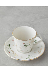 English Home Premium Greena Bone Porcelain Coffee Cup Set - 4 Piece, 80ml - TryAladdin