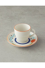 English Home Premium Mixed Lines Porcelain Coffee Cup Set - Retail Bulk Pack - TryAladdin