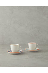English Home Premium Mixed Lines Porcelain Coffee Cup Set - Retail Bulk Pack - TryAladdin