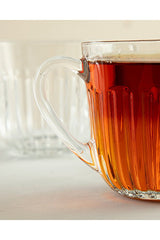 English Home Premium Quartz Transparent Breakfast Glasses - Set of 4 - TryAladdin