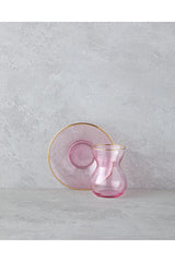 English Home Professional 12 - Piece Pink Ceramic Tea Set - 140ml Cup Capacity - TryAladdin