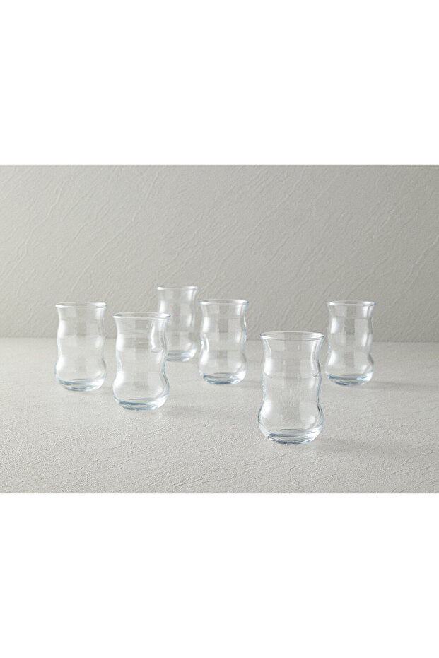 English Home Professional Turkish Tea Glass Set - 6 x 140ml Clear - TryAladdin