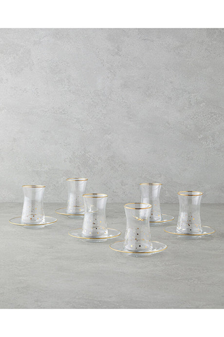 English Home Talisman Star Premium Glass Tea Set - 12 Piece - TryAladdin