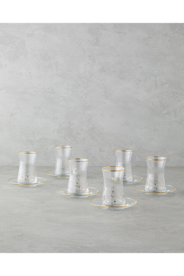 English Home Talisman Star Premium Glass Tea Set - 12 Piece - TryAladdin