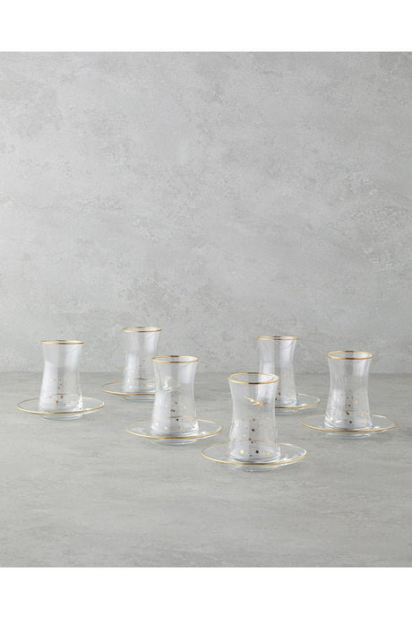 English Home Talisman Star Premium Glass Tea Set - 12 Piece - TryAladdin