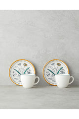 English Home Zelia Bone Porcelain Coffee Cup Set - 4 Piece 90ml - TryAladdin