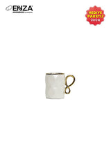 Enza Motto Premium Porcelain Turkish Coffee Cup Set - 6 Piece - TryAladdin