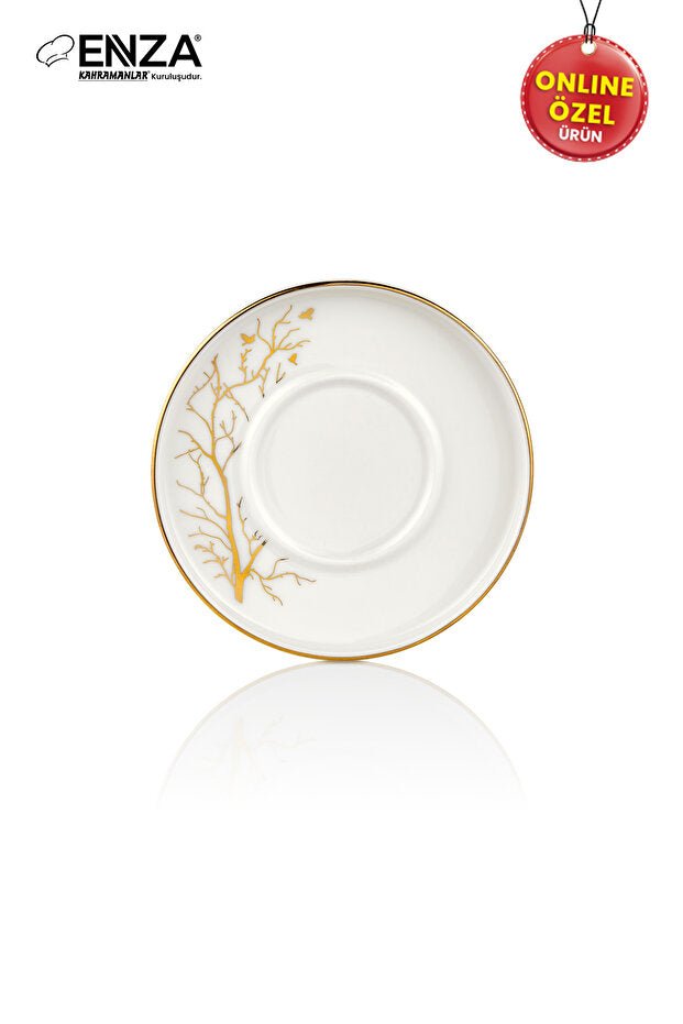 Enza Premium Porcelain Turkish Coffee Cup Set - Tree of Life Design - 12 - Piece - TryAladdin