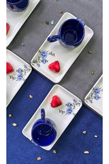 Erbaslar Love Collection Turkish Coffee Cup & Saucer Set - 12 - Piece - TryAladdin