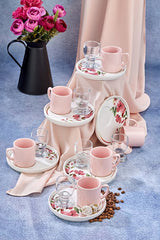 Erbaslar Premium Turkish Coffee Cup Set - 18 Piece, 6 Person - TryAladdin