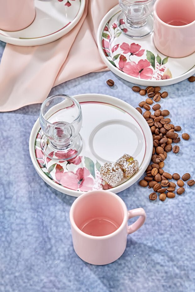 Erbaslar Premium Turkish Coffee Cup Set - 18 Piece, 6 Person - TryAladdin