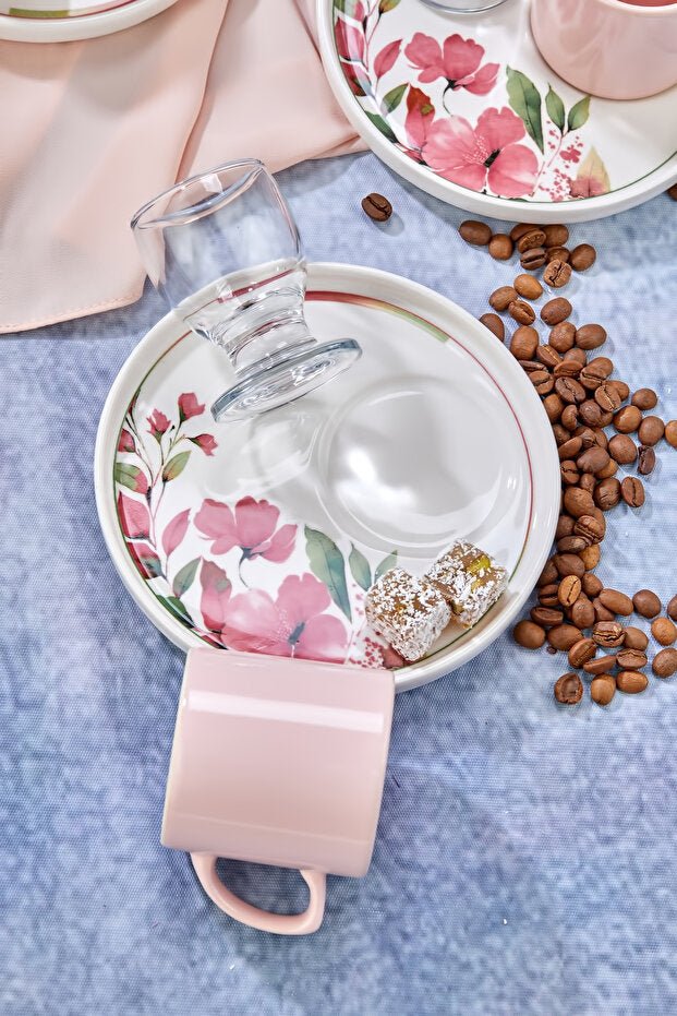 Erbaslar Premium Turkish Coffee Cup Set - 18 Piece, 6 Person - TryAladdin