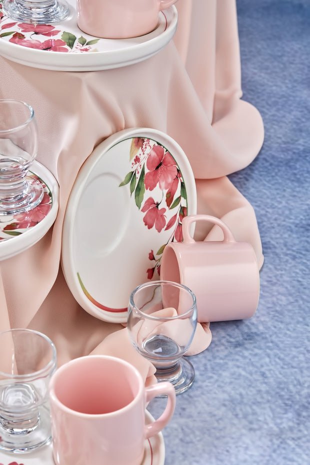 Erbaslar Premium Turkish Coffee Cup Set - 18 Piece, 6 Person - TryAladdin