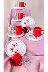 Erbaslar Professional Nora Lux Ceramic Turkish Coffee Set - 18 Piece - TryAladdin