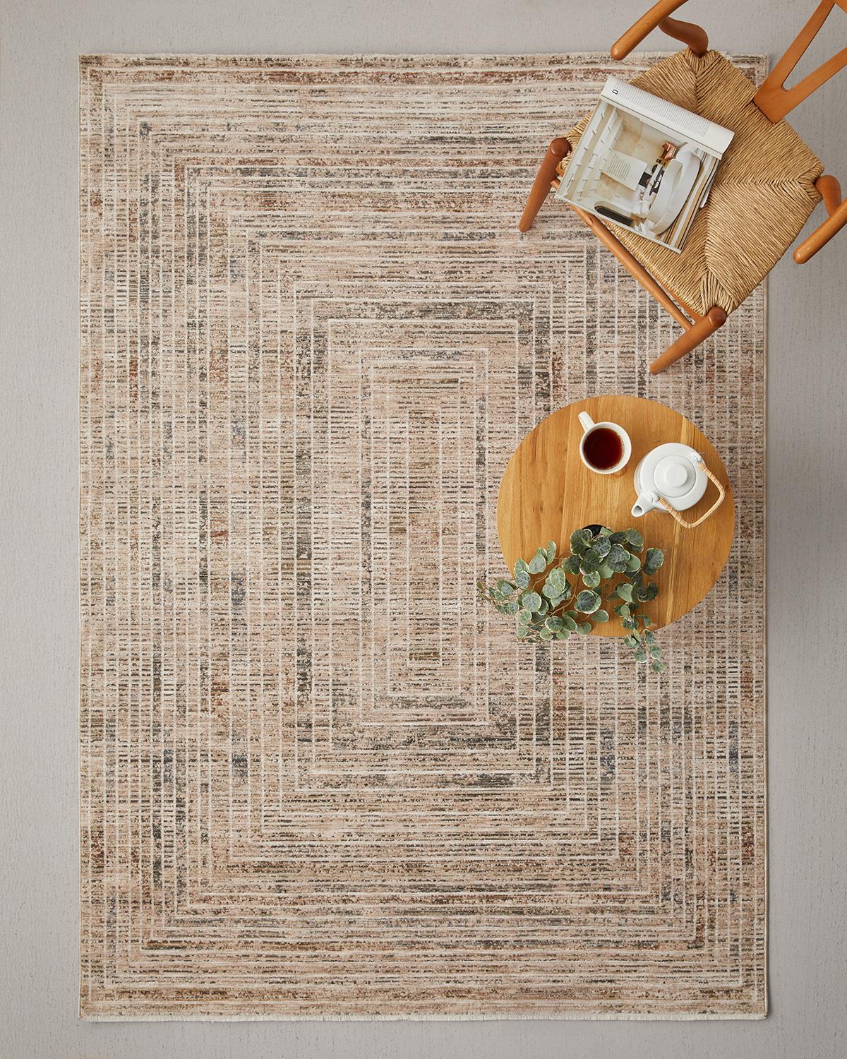 Esther Series Premium Beige Area Rug