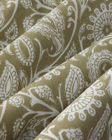 Parure de lit double haut de gamme, facile à repasser — housse de couette et drap-housse — vert olive