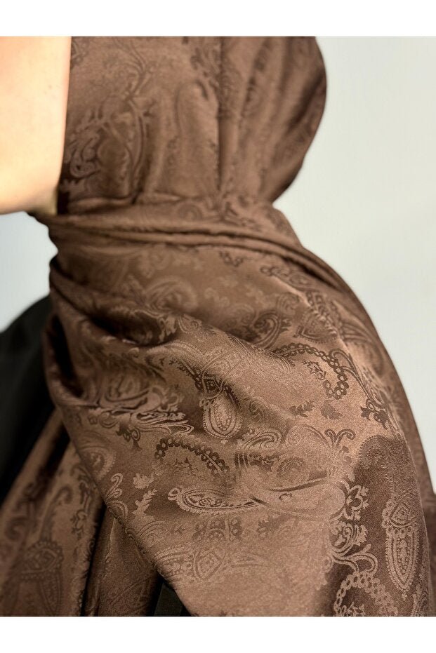 Ethnic Jacquard Cotton Scarf - Soft, Non - Slip & 70cm - TryAladdin