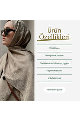Ethnic Jacquard Cotton Scarf - Soft, Non - Slip & 70cm - TryAladdin