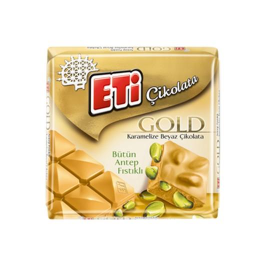 Eti Gold Square Chocolate with Pistachio