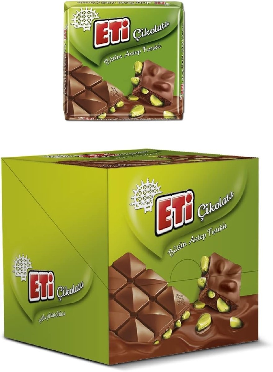 エティ スクエア チョコレート ピスタチオ入り - 60g - トライアラジン