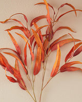 Premium Artificial Eucalyptus Spray Orange Floral Stem