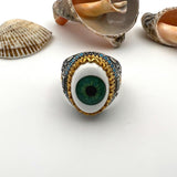 Evil Eye Silver Men's Ring