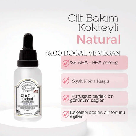 Exfoliating & Brightening Serum - Natural AHA, BHA, Hyaluronic Acid - TryAladdin