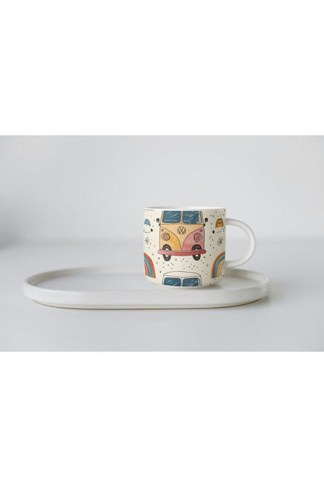 Eybaski Tasarim Premium Collectible White Porcelain Beetle Print Mug - TryAladdin