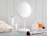 Plastic Standing Double-Sided Mirror - Dual Magnification