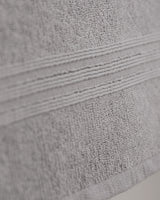 100% Cotton Face Towel - Stripe Dobby Weave & Soft Absorbency