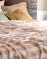Double Cotton Bedspread - Powder Pink Quilted Bed Cover