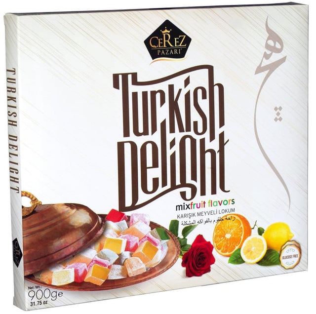 Premium Vegan Glucose-Free Mixed Fruit Turkish Delight