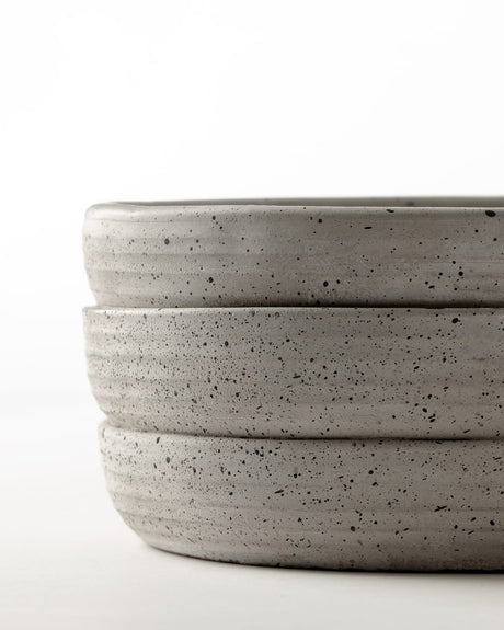 Modern Minimalist Cement Planter - Ideal for Succulents - Soft Grey