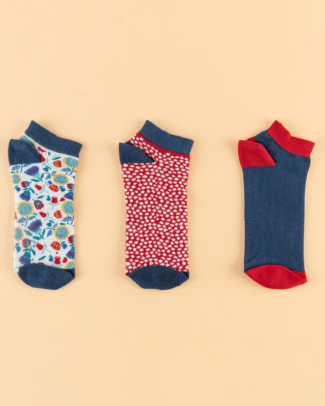 Women's Jacinthe 3-Pair Slipper Socks